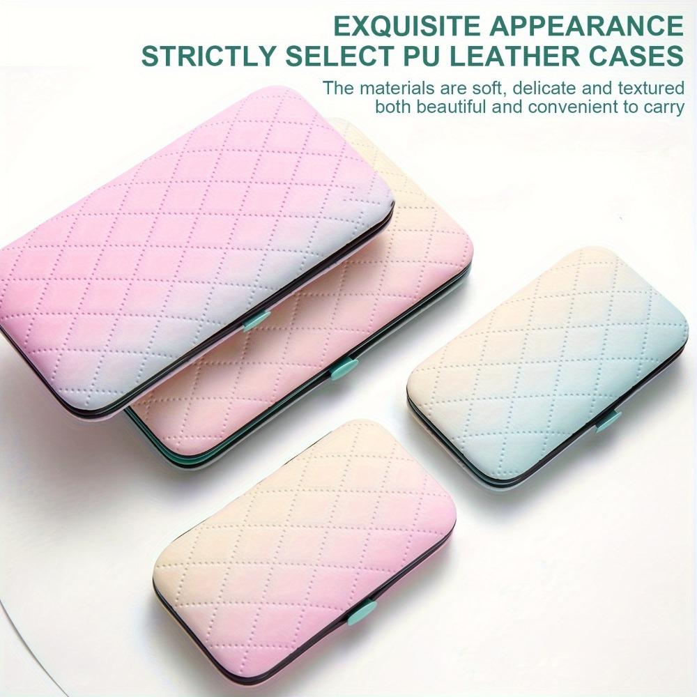 Set de manichiură Set de tuns unghii Bărbați, femei, tuns pentru degetele de la picioare Instrumente de îngrijire personală Instrumente pentru manichiură Pedichiură Kit de îngrijire Cadou (Culoare gradient)