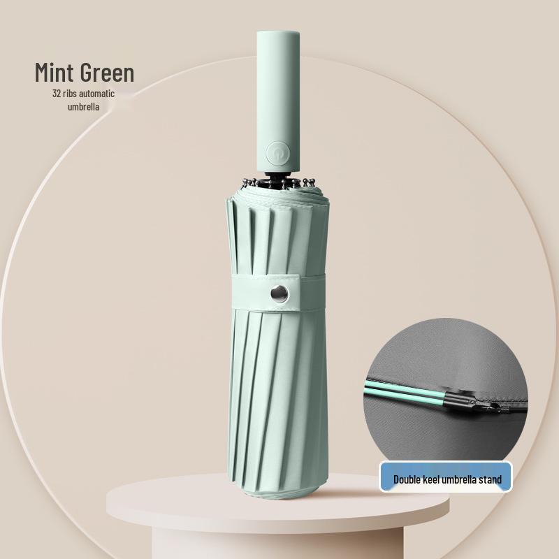 32-Bone Anti-Storm Automatic Dual-Use Umbrella: Sunshade, Sunscreen, UV Protection for Men & Women