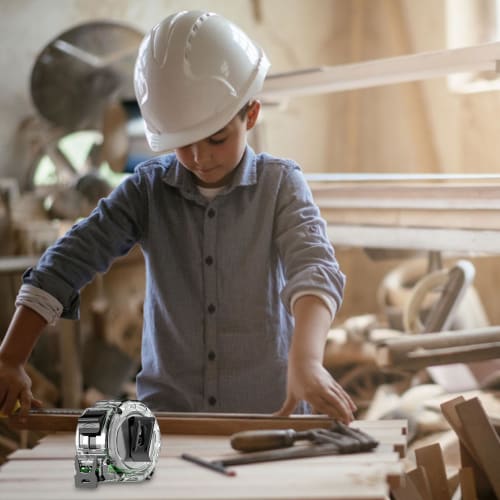 Gupcaqosjw Fluorescent Tape Measure, 5m/7.5m/10m, for Night Work, Double-Sided Luminous Measuring Tape, Fluorescent Steel Tape Measure with Passivated