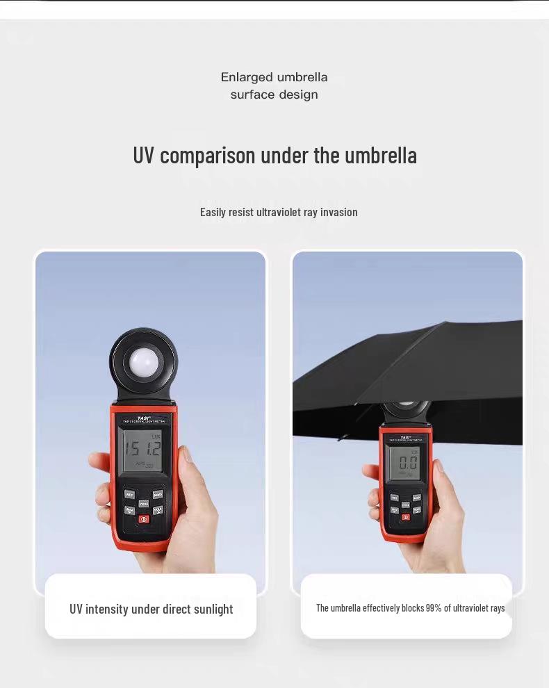 Maßgeschneiderte übergroße automatische Regenschirme für Sonne und Regen mit Logoaufdruck