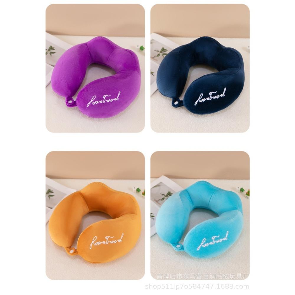 Cestovní polštář, polštář na krk, opěrka brady a krku, roztomilý kreslený cestovní polštář na krk pro chlapce a dívky, cestovní doplňky do letadla, auta, polohovací