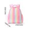 Perfect KPop Demon Hunters Letter A-Z Rainbow Backpack Rumi Mira Zoey Student School Backpack Anime Movie Women Girl Travel Rucksack