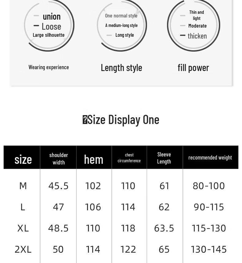 Maoren Herren Mittellange Kapuzen-Steppjacke