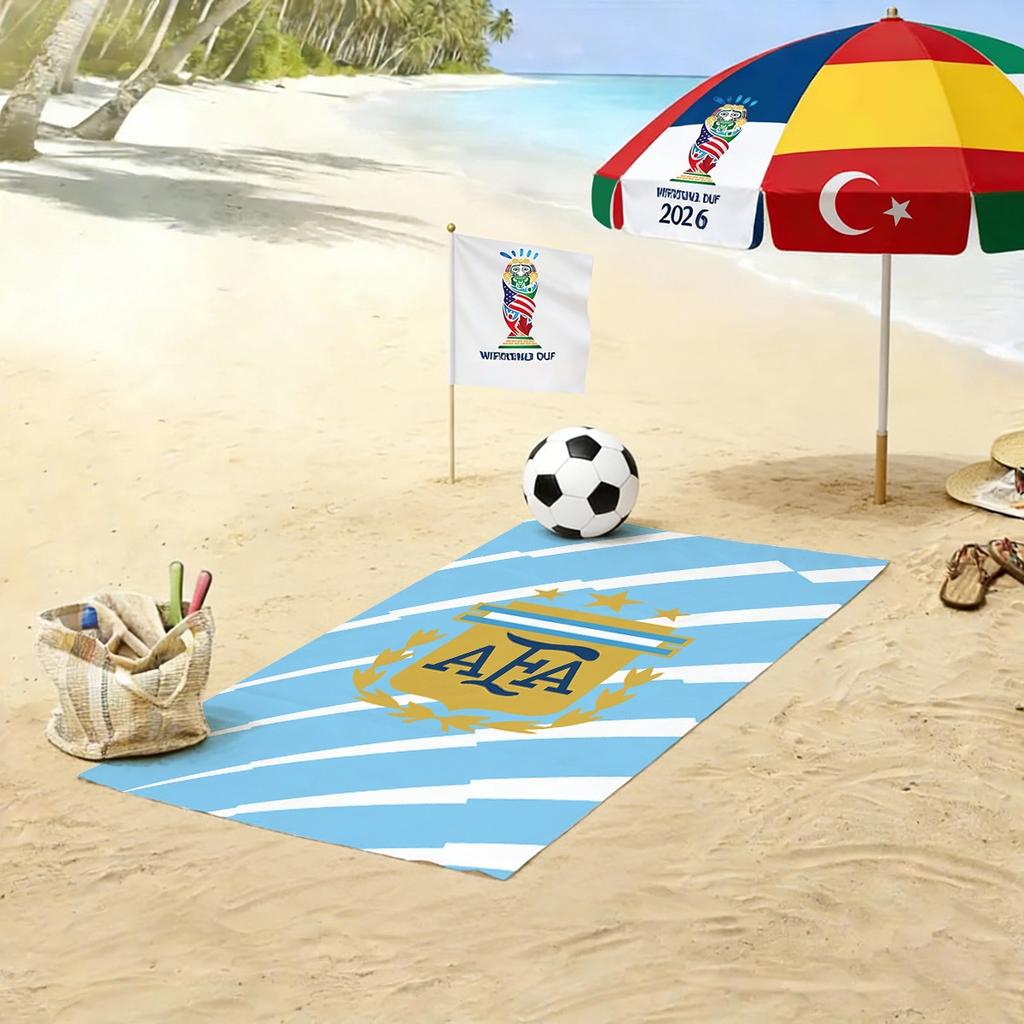 World Cup Beach Towels, Us-Canada-Mexico Football Team Microfiber Quick-Drying Absorbent Bath Towels, Sports Towels