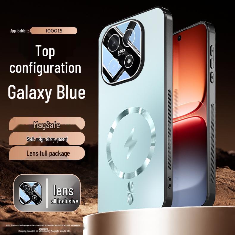 iQOO 15 Lightning Series Magnetic Phone Case with Charging Lens Film, Full Coverage Protection In New Style