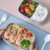 Stainless steel Lunch Box With Tableware Children's Lunch Box Portable Bento Box Microwavable Food Containers