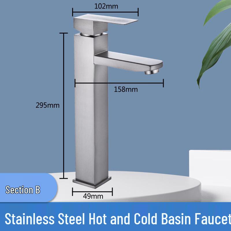Gunmetal Gray Stainless Steel Single-Hole Faucet