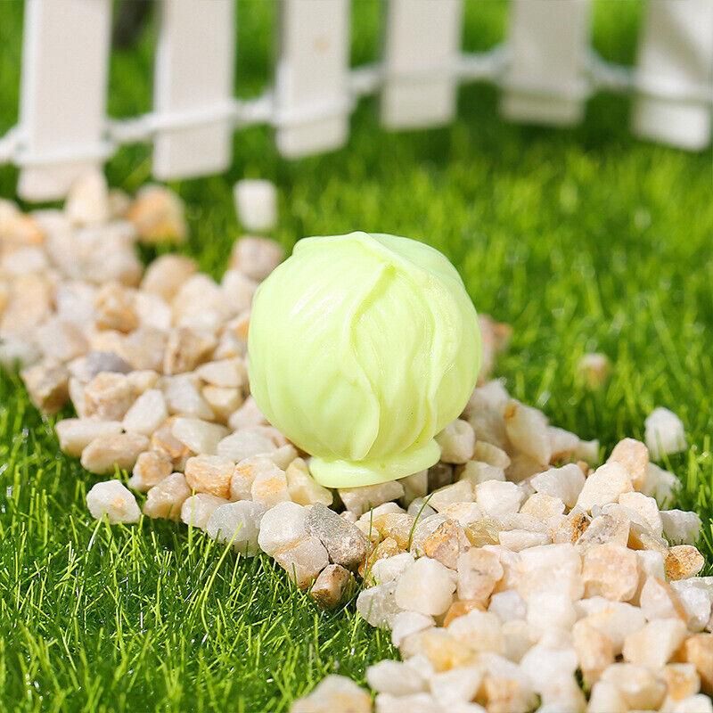 10pcs Mini Simulation Vegetable Ornaments Resin Crafts Realistic Vegetable Model DIY Micro-landscape Dollhouse Decor New