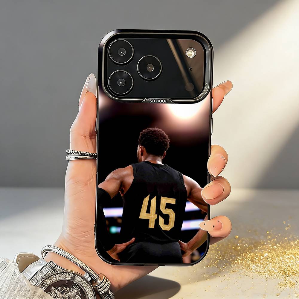 

Basketball D-Donovan Mitchell Phone Case For iPhone17 16 15 14 13 12 Pro Max Grey Black Matte Laser Metallic Aurora Funda iPhone14Plus