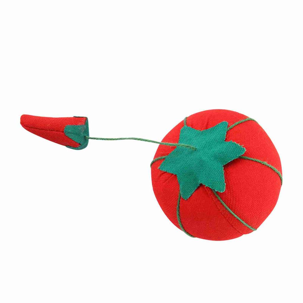 2er Set Niedliche Tomatenballform Nadelnadelkissen Nadelkissenhalter Handarbeitszubehör
