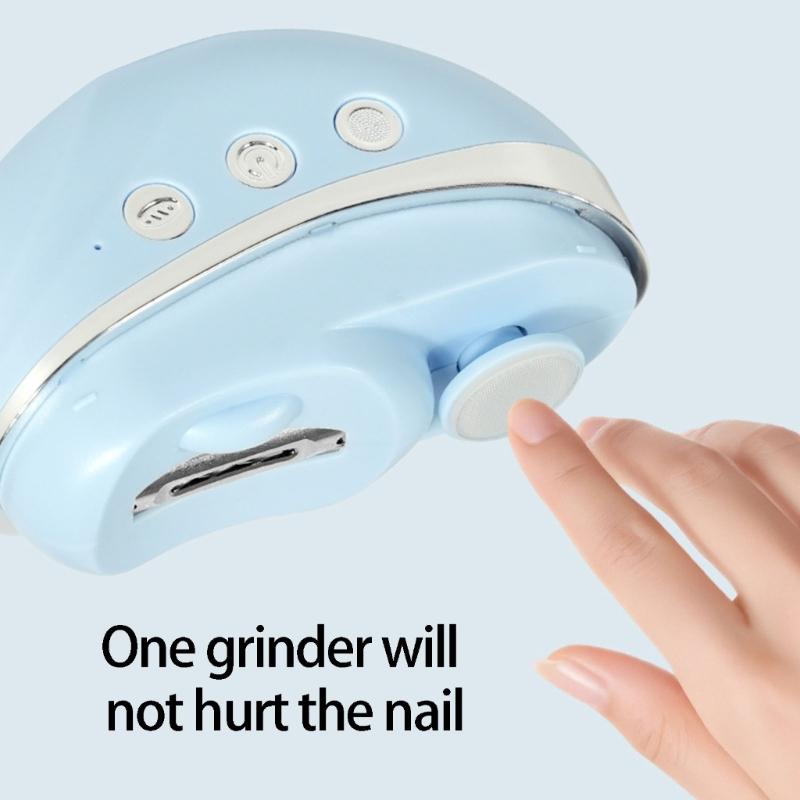 Quiet Electric Nail Trimmer Low Noise Motor USB Powered Quiet Night Use Automatic Safety Feature Baby Room