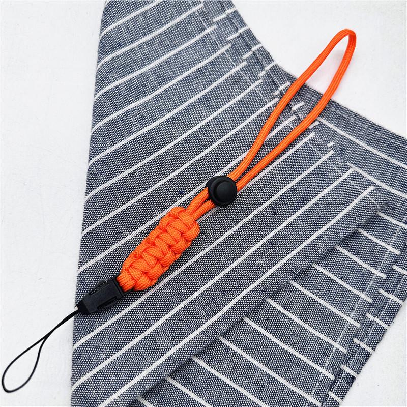 Handy-Seil Paracord Schlüsselanhänger Militärisches geflochtenes Nylon-Lanyard Kunststoffschnalle Hochfeste Fallschirmschnur Karabiner Handgefertigtes Geschenk