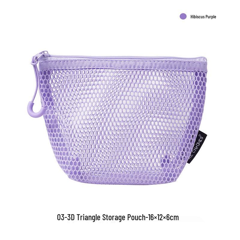 

Dopamine 3D Triangular Mesh Women s Portable Storage Bag for Makeup, Coins, and Sundries 3D Triangular Mesh Bag