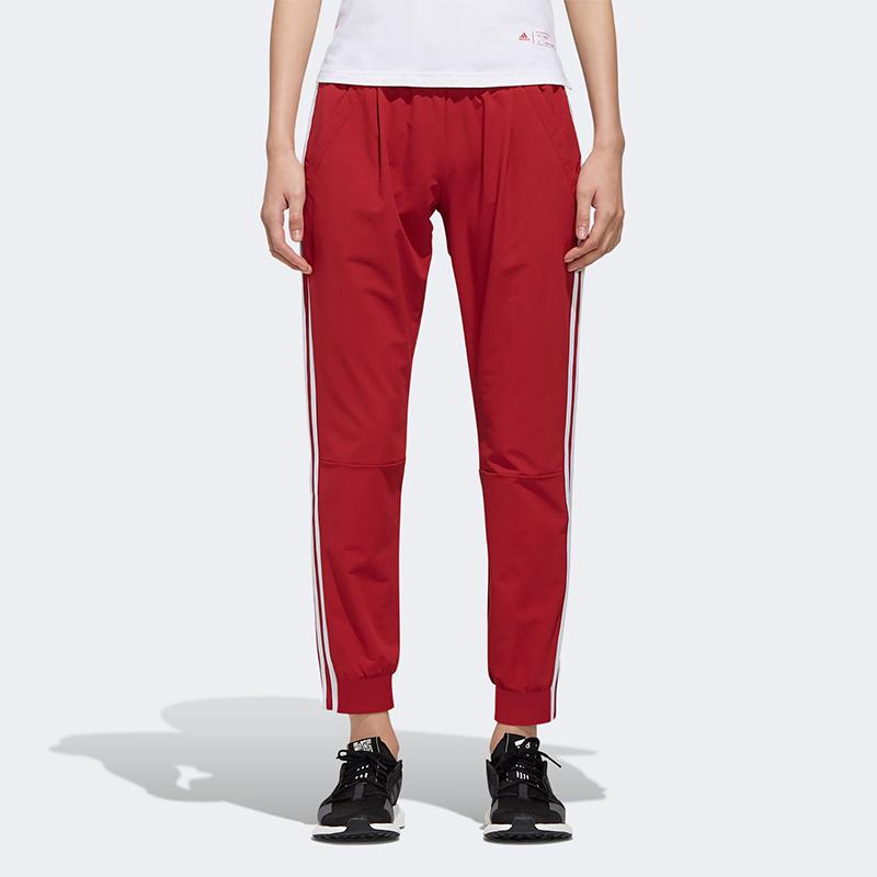 Adidas Retro Sport Style Elastic Mid-Waist Knitted Sweatpants Women Bottoms EH3847