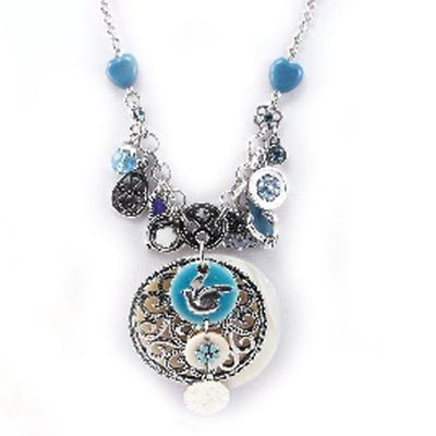 [G0187] - Turquoise 'Babouchka' Designer Necklace