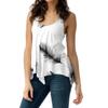 Elegant Women's Fashion Off Shoulder Tops With Spaghetti Strap And Floral Print