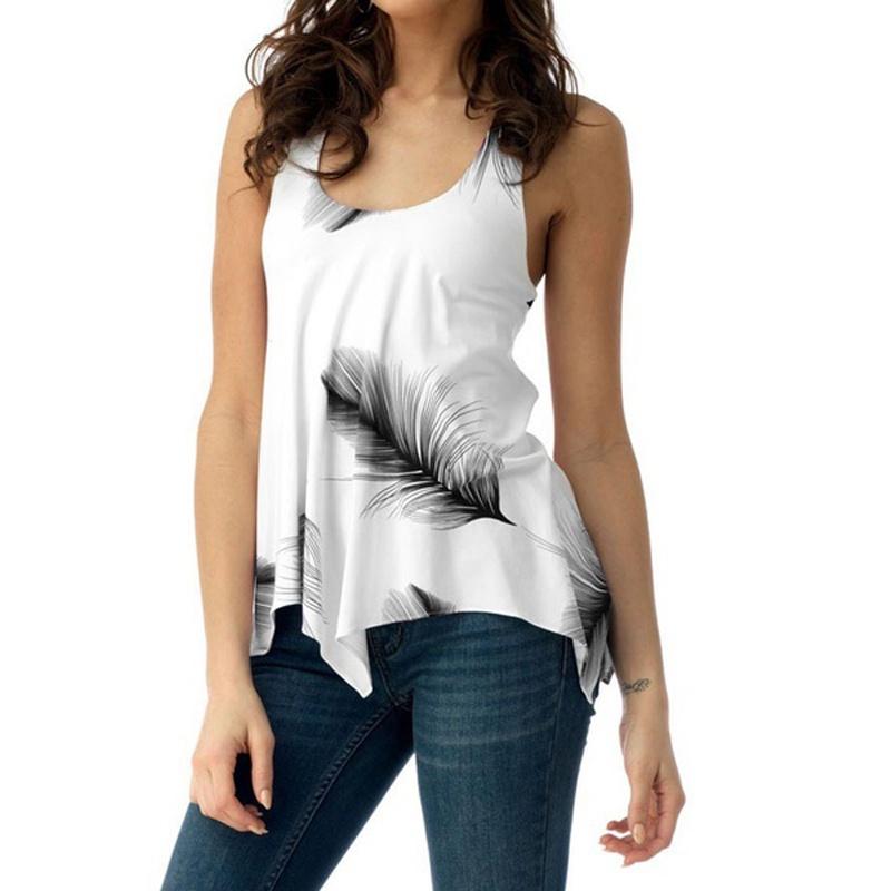Elegant Women's Fashion Off Shoulder Tops With Spaghetti Strap And Floral Print