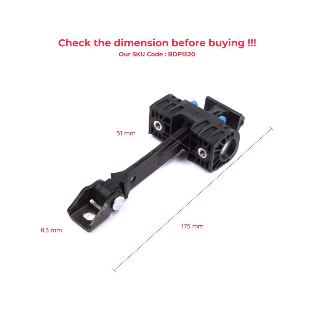 EDP1520 Rear Door Stop Check Assy Limiter Strap for Seat Ibiza MK4 IV 6J 6P ST 2008-2017 6J4839249B