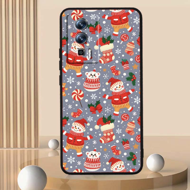 

Рождественский мультяшный узор Для Xiaomi Redmi 12 13C 12C 13 10C 9T A2 9A 9C 7A Note 10S 8T 10 9 8 Pro 4G 5G Черный чехол для телефона Redmi Note 8T
