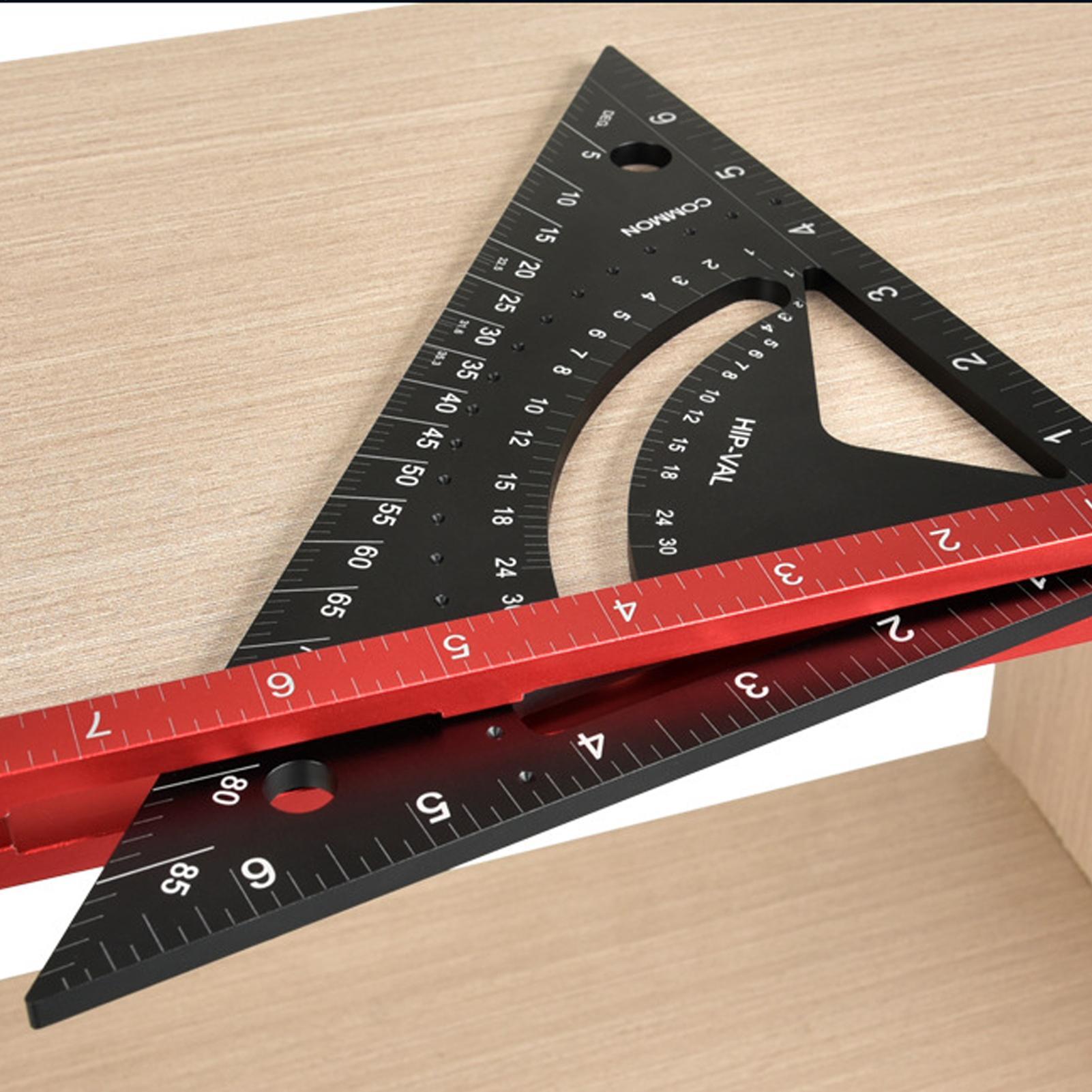 Combination Square Woodworking Combination Framing Square Aluminum Alloy Carpentry Triangle Ruler For Framing Layout Home United States