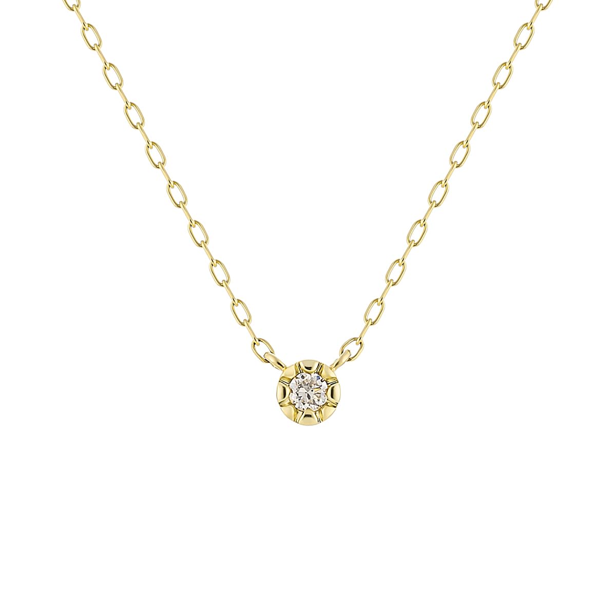 

Official 10K Yellow Gold Single Stone Birthday Gift for Includes Jewelry 112546123008 4℃ Necklace, Women, Case,