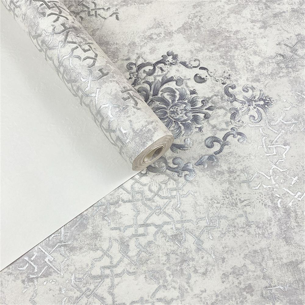Luxury Classic Wallpaper Bedroom Living Room Relief Damask Wall Paper Roll Papel De Parede
