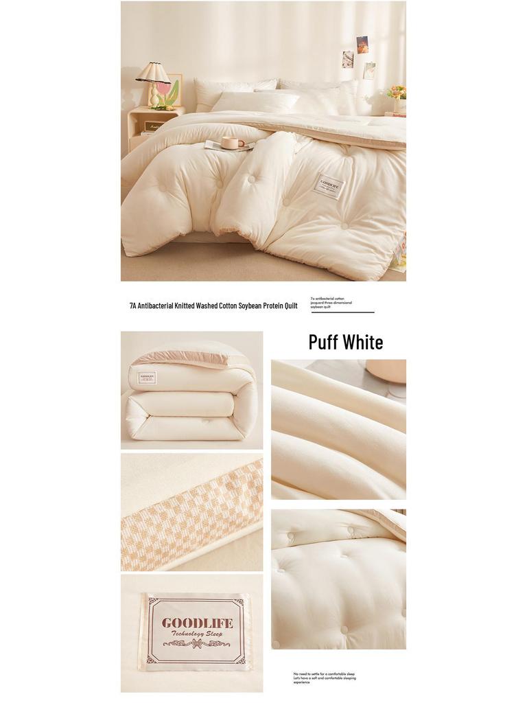 Class A Mother and Baby Soybean Fiber Quilt: Two-in-One Spring/Autumn Core & Winter Gift Quilt