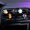 Halloween Car Air Freshener Vent Clips 6 Pcs Clips Cute Pumpkin Ghost Grim Reaper Bat Resin Skeleton Ornaments Charm Automotive Conditioning Outlet
