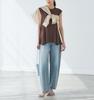 ROPE PICNIC Peplum Knit Pullover Chairosub Women's (Machine Washable, Anti-Pilling) GDM15240, (Size 22)