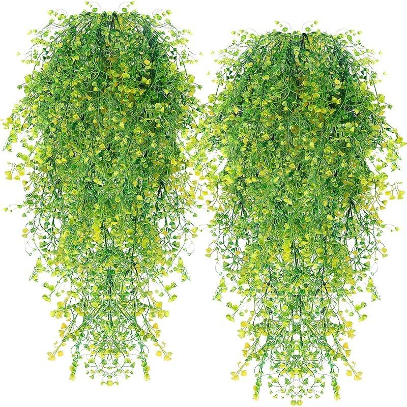 1Pcs Lvy Green Plants Artificial Leaf Stems Fake Plant For Garden Home Decoration Wedding Decor Desktop Prop DIY Flower Bouquet