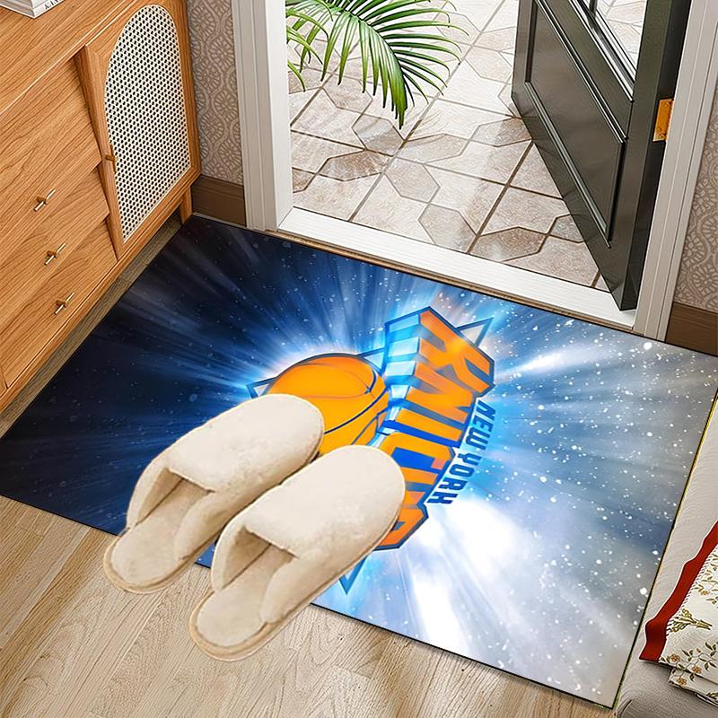 Knicks Logo Teppich Büro Teppich Rutschfeste Matte, Stuhlmatte Bodenbelag für Gaming, Schlafzimmer, Wohnzimmer, Heimdeko Weihnachtsgeschenk