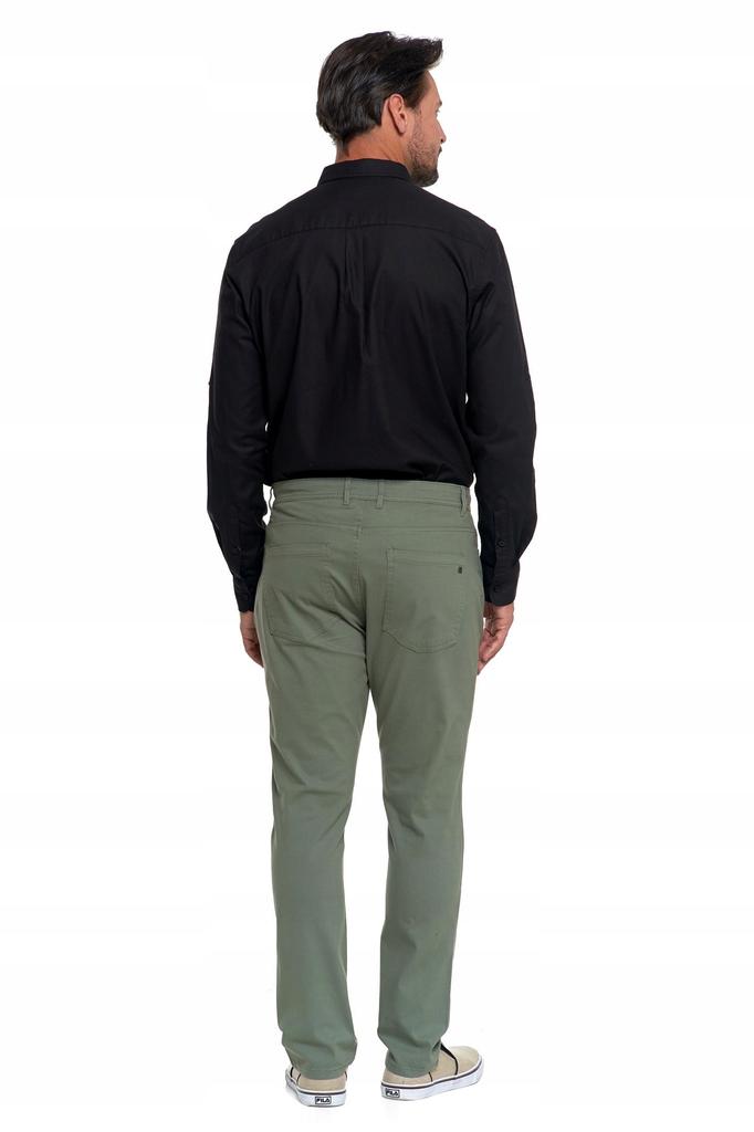 Men's Cotton Pants Classic Chino with Pockets Elegant MORAJ 31 GREEN