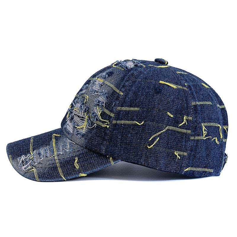 New Style Unisex Cap Denim Line Design Baseball Cap New Style Fashion Streetwear Hat for Casual Wear For Man&Women