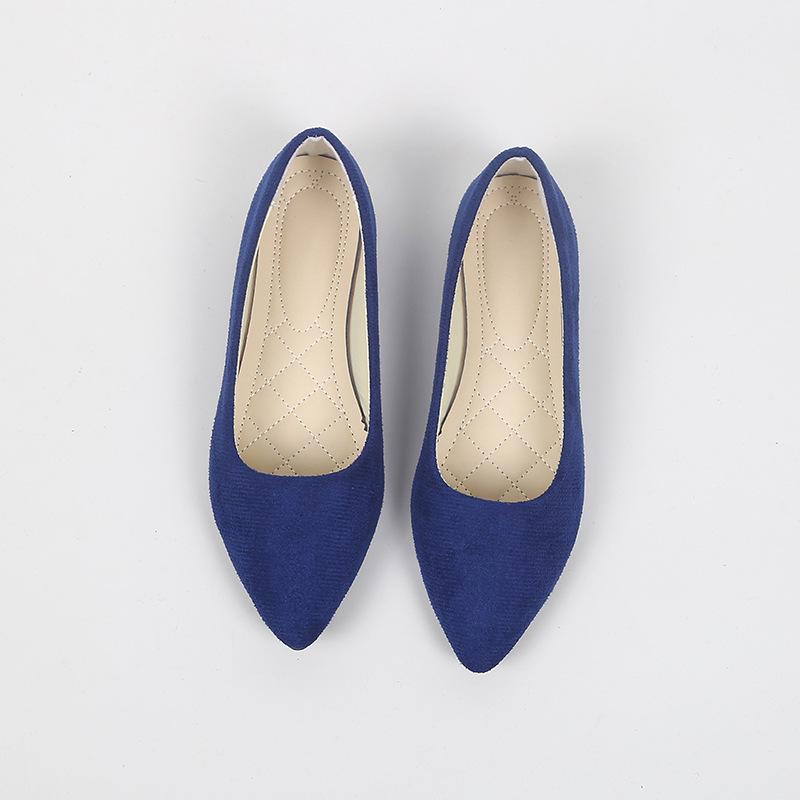 Women's Pointed Toe Suede Moccasins - Flat, Low-Cut, Plus Size for Spring/Summer 2025
