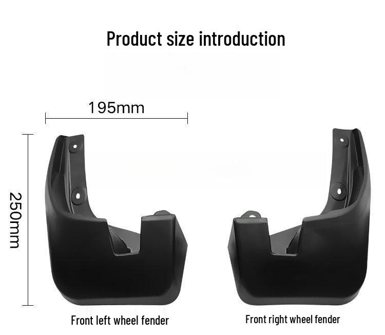 Toyota Avanza 2012-2021 Tire Mud Flaps - Cross-border Modification Mudguards