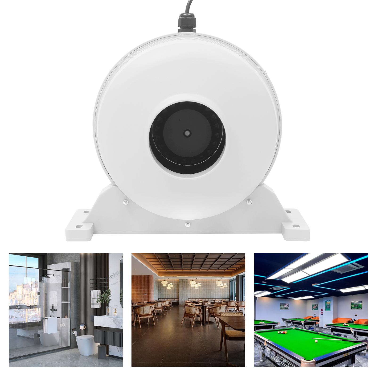 

4/6in White ABS Exhaust Fan,120V Duct Fan Ventilation Equipment Waterproof Electric Exhaust Fan for Kitchens,Bathrooms