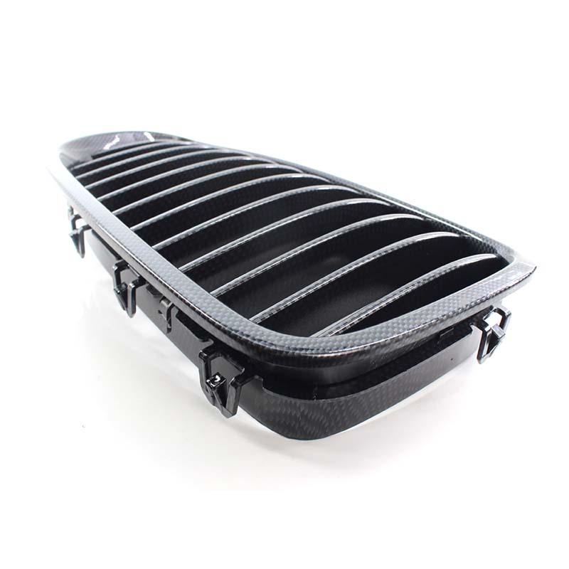 Fit For BMW 5-Series F10 F11 F18 2010-2016 Car Black Kidney Grill Dual Slats Racing Grill Replacement Part Front Bumper Grilles