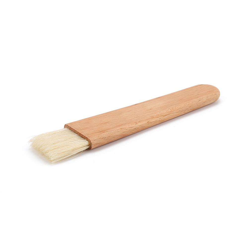Comfortable Baking Brush Hanging Hole Design Barbecue Utensil Wooden Barbecuing Brush  BBQ Cooking