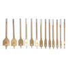 13pcs Titanium Coating Spade Drill Bit Set 1/4 Inch Hex Shank Wood Drill Bit  Woodworking