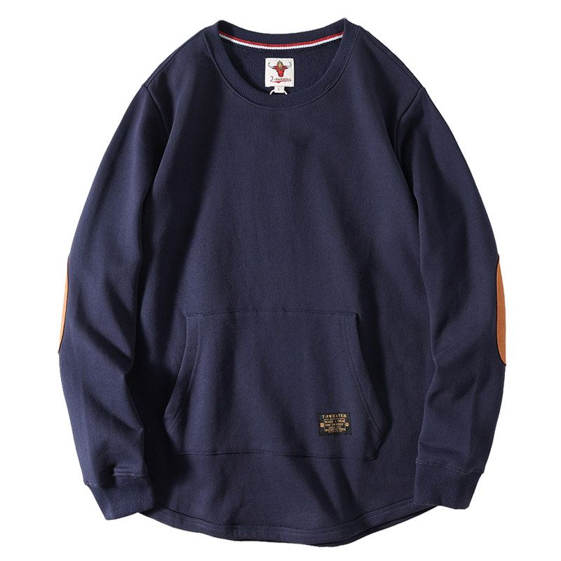 Foreign Trade Export Cotton Hoodie Men's Spring and Autumn American Heavy Thick Patch Top Cut the Tag off Original Single Men's Clothing Outerwear
