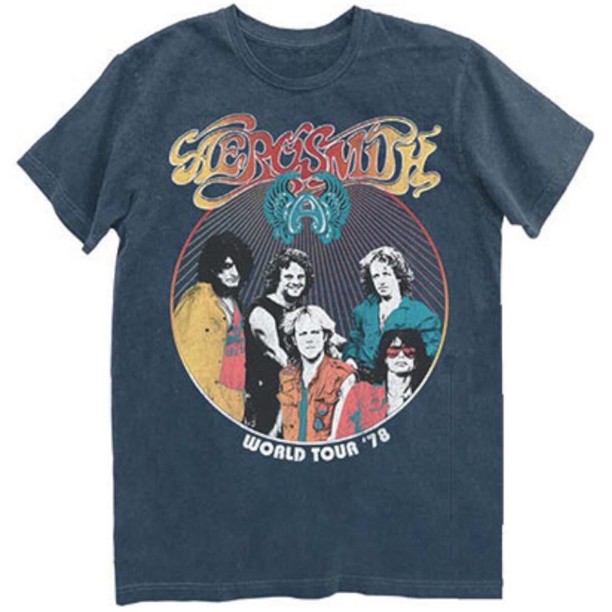 Aerosmith Band T-shirt - New/Vintage - Aerosmith World Tour Tee -Official S