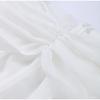 Sexy Hollow Out Long Dresses for Women Pleated V Neck Halter Sleeveless Backless Female Dress Fashion Solid Color A-Line Lady Dresses
