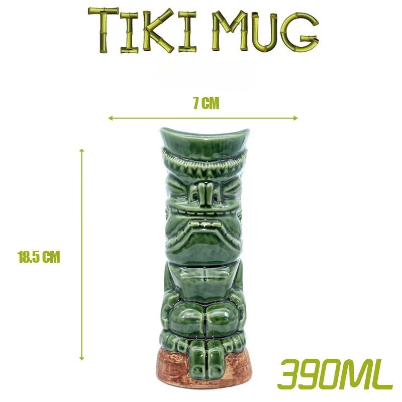 Tiki Bar Tiki MUG Keller Hawaii Cocktail Glass Martini Ceramic Mugs Creative Cup Easter Island Mugs Halloween Gift for Bar Tools