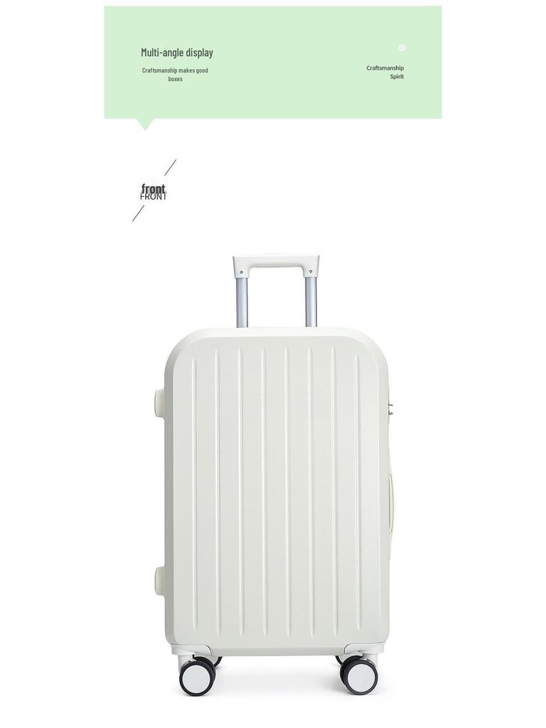 20-Inch Multifunctional Carry-On Suitcase with Logo Option - Fresh Design for Women, Students, and Men with 24-Inch Version and Combination Lock.