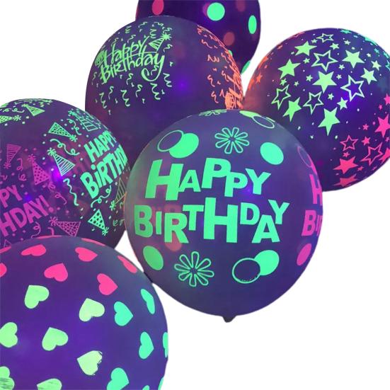 

10Pcs Party Balloons 12 Inch Long-lasting Emulsion Fancy Birthday Bounce Balloons Festival Supplies H