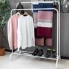 Metal clothes hanger standing hall wardrobe solid shelf large