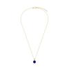 Silver Gold Plated Necklace with Blue Lapis - Nsc56474Y