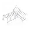 Stojak na tosty, kratka, prostokątny stojak na chleb, stal nierdzewna, narzędzie, stojak na chleb, przenośny stojak do pieczenia, akcesoria do frytkownicy powietrznej