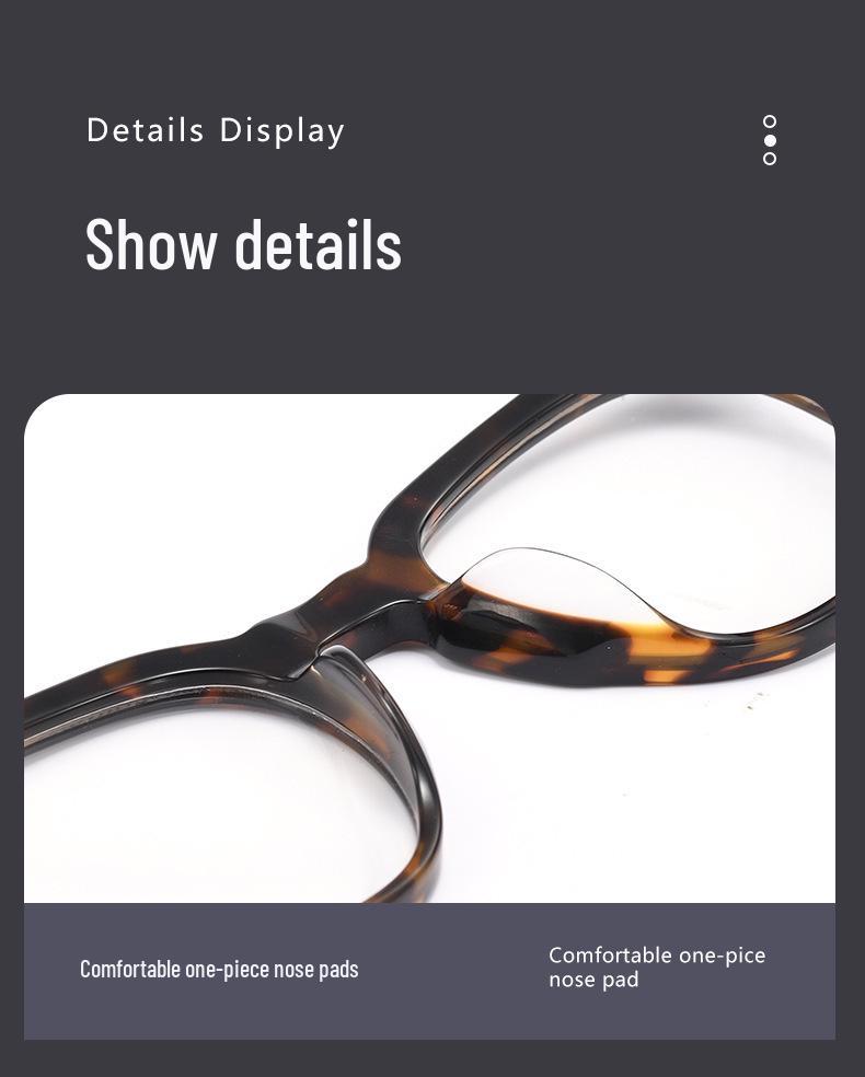 JQ1004 Tortoiseshell Retro Acetate Unisex Prescription Glasses Frame - High-End Design