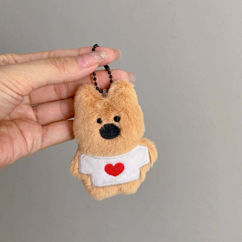 West Highland White Terrier White Puppy Plush Pendant Bag Pendant Plush Toy Hanging Accessory